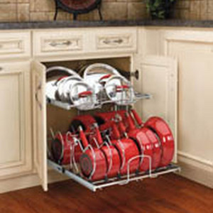 Pullout 2 Tier Cookware Organizer 5CW2-1222-CR