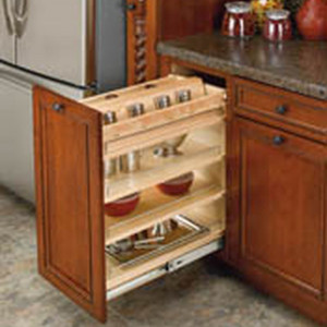 Pullout Organizer with Adjustable Wood Shelves 448-BC-14C