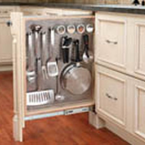 Pullout Organizer with Stainless Panel 434-BF-6SS