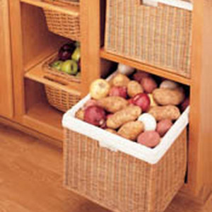 Rattan Organizer Basket with Canvas Liner4wb-1723-52