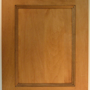 Wood Flat Panel Cognac with Carmel Glaze on Maple